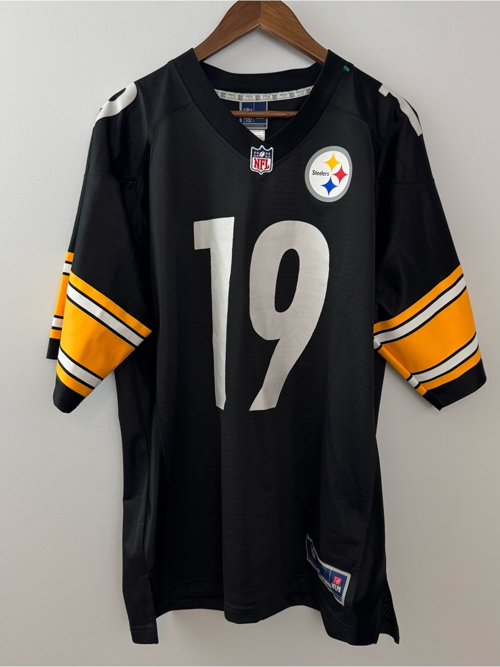 NFL Pittsburgh Steelers #19 Black Football Jersey Size L